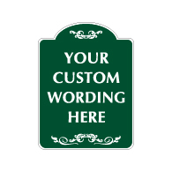 Mission Style Semi-Custom Decorative Sign - 18x24 - Made with 3M Engineer Grade Reflective Rust-Free Heavy Gauge Durable Aluminum available at STOPSignsAndMore.com