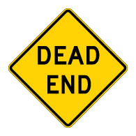 Dead End Road Signs - 30x30 - Regulation MUTCD W14-1 Reflective Dead End Warning Signs on Rust-Free Heavy Gauge Aluminum