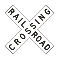 MUTCD R15-1 Railroad Crossing Crossbuck Sign - 48x9 - Made with Reflective Sheeting and Rust-Free Heavy Gauge Durable Aluminum available at STOPSignsAndMore.com