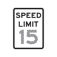 Choose the Speed Limit You Want in this Custom Speed Limit Sign - 18x24- DG3 Reflective rust-free heavy gauge aluminum Speed Limit Sign