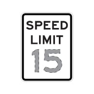 Choose the Speed Limit You Want in this Custom Speed Limit Sign - 24x30- DG3 Reflective rust-free heavy gauge aluminum Speed Limit Sign