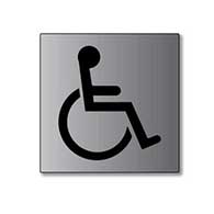 Brushed Aluminum ADA Signs