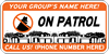 Magnetic Customized- NEIGHBORHOOD WATCH NO BAD GUYS CAR DOOR SIGN - 24x12