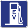 D9-11B Electric Vehicle (EV) Charging Station Symbol Signs - 18x18- Reflective Rust-Free Heavy Gauge Aluminum Electric Vehicle Station Signs