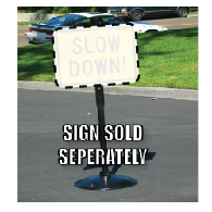 Buy Portable Sign Stands: 40-Pound Movable Cast-Iron Sign Post, Base, and Hardware