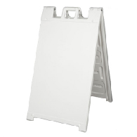 Portable Two-Sided A-Frame Sign Holder - Fits Signs Up To 24X36 - Movable Sign Stands for Parking Lots and Special Events