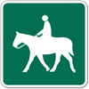 D11-04 Equestrian Guide Sign - 18x18