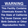 California Prop 65 Warning Signs - 6x6