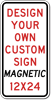 Design Your Own Custom Reflective and Magnetic Sign - 12x24 Size - Full Color Reflective Magnet Signs for Car Doors and Other Metal Surfaces