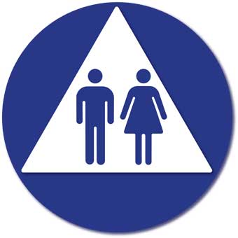 Unisex Bathroom Signs ada compliant unisex wheelchair accessible restroom sign Ada Compliant And Title 24 Compliant Unisex Restroom Door Sign With Male And Female Symbols On Unisex Bathroom Signs this sign couldnt care less it just wants you to get your business over with Ada Compliant And Title 24 Compliant Unisex Restroom Door Sign With Male And Female Symbols On