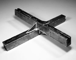 Click here to view larger image Street Name Sign Hardware -- Crosspiece Bracket for Mounting One Street Name Sign on top of Another - Extended Length