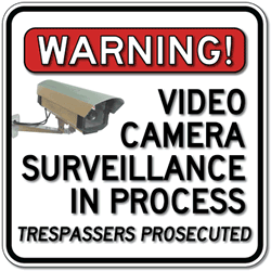 Click here to view larger image Color Video Camera Surveillance In Process - 18x18