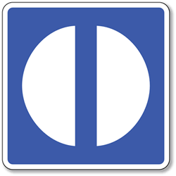 Click here to view larger image Exit Symbol Sign - 8x8- Non-Reflective Rust-Free .050 Gauge Aluminum Symbol Sign for Marking Exits and Exit Doors