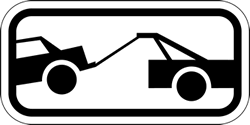 Click here to view larger image Federal R7-201A No Parking Tow-Away Symbol Signs - 12x6
