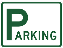 Click here to view larger image Parking Lot Signs with No Arrows - 24x18 - Reflective Rust-Free Heavy Gauge Aluminum
