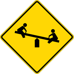 Click here to view larger image Buy Playground Near Road Warning Signs - 24x24 - Regulation MUTCD Reflective Playground Near Road Warning Signs on Rust-Free Heavy Gauge Aluminum