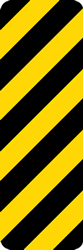 Click here to view larger image OM-3R-MOD - Right Diagonal Stripe Reflective Object Marker Sign - 8x24 - Reflective Rust-Free Heavy Gauge (.063) Aluminum Parking Lot and Road Signs