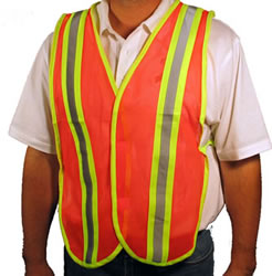 Click here to view larger image Buy Orange Reflective Safety Vests