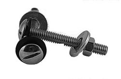 Click here to view larger image Regular Style Sign Mounting Hardware for U-Channel Posts (sold in pairs)