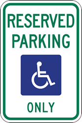 Click here to view larger image R7-8MI Micigan State Handicap Parking Sign 12x18