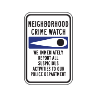 Window Decal - Crime Watch Eye  - 4x6