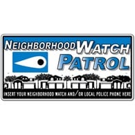 Custom - Crime Watch Eye Magnetic Car Door Sign - 24x12