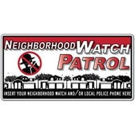 Custom - Crime Watch Rico the Robber Magnetic Car Door Sign - 24x12