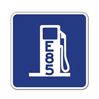 D9-11C E85 (Ethanol) Pump Sign - 18x18- Reflective Rust-Free Heavy Gauge Aluminum Parking Lot and Gas Station Signs
