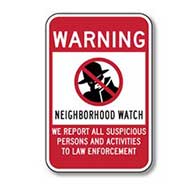 Use this Package of Three Neighborhood Watch Warning Window Decals or Labels - 4x6 - in tandem with our Neighborhood Watch Warning Signs.