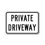 Private Driveway Do Not Enter sign- 12X18 - Reflective rust-free heavy gauge aluminum Private Driveway sign