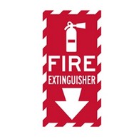 Fire Extinguisher Location Sign - 6x12 - Reflective rust-free heavy-gauge aluminum Fire Extinguisher Indicator Signs