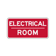 Electrical Room Sign - 12x6 - Non-Reflective rust-free aluminum signs