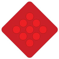 Red Reflector Warning Signs- 18x18 - Reflective Rust-Free Heavy Gauge Aluminum Parking Lot and Property Management Signs