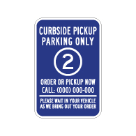 Semi-Custom Curbside Space Number Paking Sign - 12x18 - Made with Engineer Grade Reflective Rust-Free Heavy Gauge Durable Aluminum available at STOPSignsAndMore.com