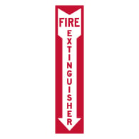 Label - Fire Extinguisher - 4x18 (Pack of 3) - Digitally printed on rugged vinyl using outdoor-rated inks - Buy Fire Extinguisher Labels from STOPSignsAndMore