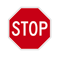 18x18 STOP Signs- High Intensity Prismatic Reflective R1-1 STOP Signs on Heavy Gauge (.080) Aluminum