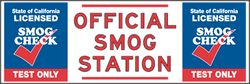 California SMOG Station Banner - Test Only Station - 72x24