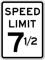 Choose the Speed Limit and Colors You Want in this Custom Speed Limit Sign - 18x24- Reflective rust-free heavy gauge aluminum Speed Limit Sign