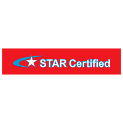 STAR Certified Self-Adhesive Labels - 24x5.25 - Apply these self-adhesive START Ceritified Labels on 24x30 Smog Check Station signs