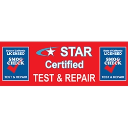 California Star Certified Text & Repair Banner - 72x24