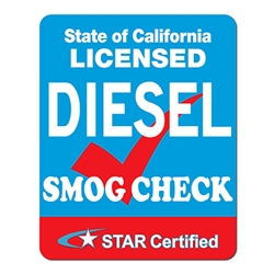 Diesel SMOG Check STAR Certified Station Sign - Single-Faced - 24x30