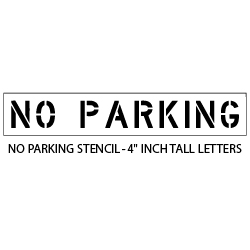No Parking Stencil - 38"