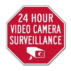 STOPSignsANdMore 24 Hour Video Camera Surveillance Signs- Reflective/ALuminum