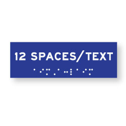 ADA Compliant Custom Room Name Signs - Tactile Text - Braille