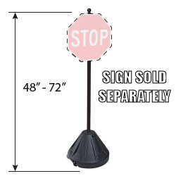 Portable Sign Post, Base, and Hardware