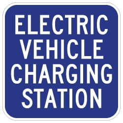 Electric Vehicle Charging Station Signs - 18x18- Reflective Rust-Free Heavy Gauge Aluminum Electric Vehicle Station Signs