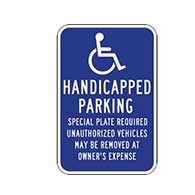 Handicap Parking - State Signs