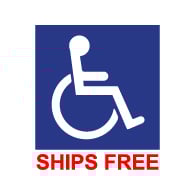 Window Decal – Symbol of Accessibility - 6x6 (Minimum Order 25)