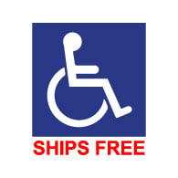 Window Decal – Symbol of Accessibility - 6x6 (Minimum Order 25)