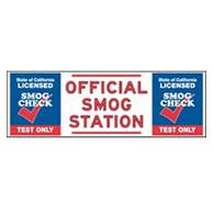 California SMOG Station Banner - Test Only Station - 72x24